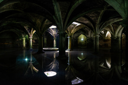 View of the Portuguese cistern at the the Portuguese City of Mazagan, in the coastal city of El Jadida, Morocco, Northern Africa.
