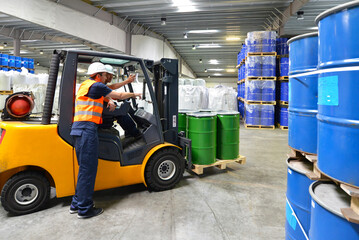 Workers in logistics, Saxony-Anhalt, Germany