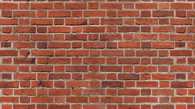 Seamless loop movement of brickwall with old bricks