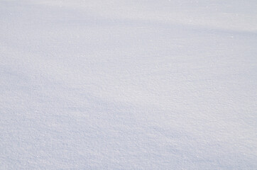 White fluffy snow. Background texture
