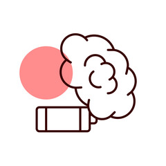 Smoke grenade vector flat icon