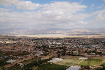 Fototapeta na wymiar view of the Jordan and Jericho