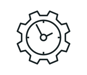 Productivity Line Icon flat vector
