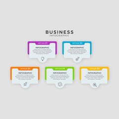 Business Infographic template design vector