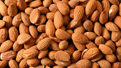 Fototapeta premium close up on almond- top view