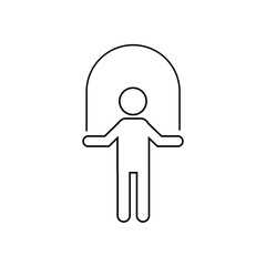 Jump rope icon vector symbol