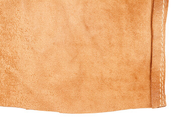 Piece of brown leather, back side