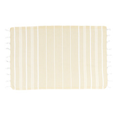 Beach fashion Turkish towels isolated cutout on white background with striped patterns