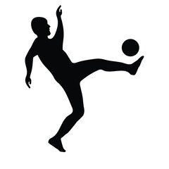 Soccer, Football Silhouette Vector Design Illustration
