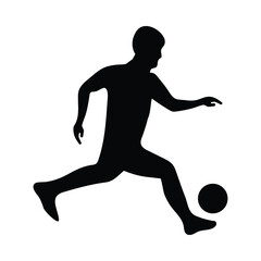 Soccer, Football Silhouette Vector Design Illustration