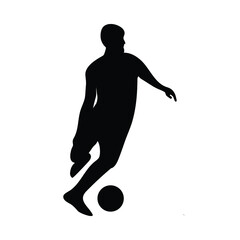 Fototapeta na wymiar Soccer, Football Silhouette Vector Design Illustration