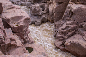 Augrabies waterfall in the Orange River in the Northern Cape province of South Africa