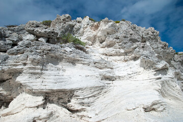 Fototapeta na wymiar Grand Turk Island Eroded Rock Formation