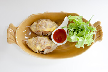 Deep-fried crab meat