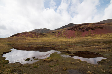 Red montains in Cusco