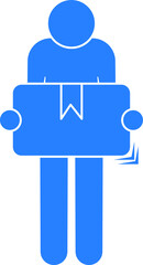 Lifting Hazard Icon. Handling Goods Rule Symbol - Vector.