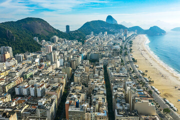 Copacabana beach, Rio de Janeiro city, Brazil. South America.
