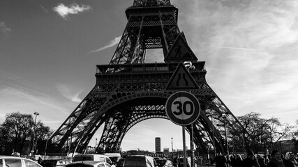 Eiffelturm. Tour Eiffel, Eiffeltower, Paris, City, Monument, Architektur, Gebäude, Stadt, Frankreich, Straße, 