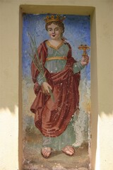 Bosco Gurin, frühes Gemälde von Hans Tomamichel