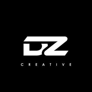 DZ Letter Initial Logo Design Template Vector Illustration