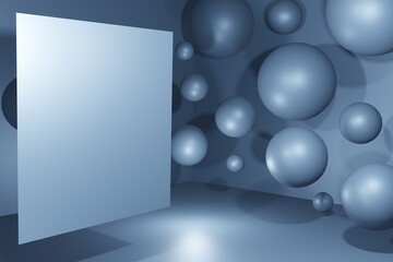 background with place for your text with 3D bubble