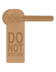 Please do not disturb sign. vector