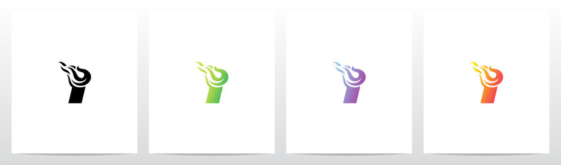 Meteor Comet On Letter Logo Design I © recehan