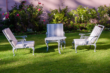 Chairs in a Garden
