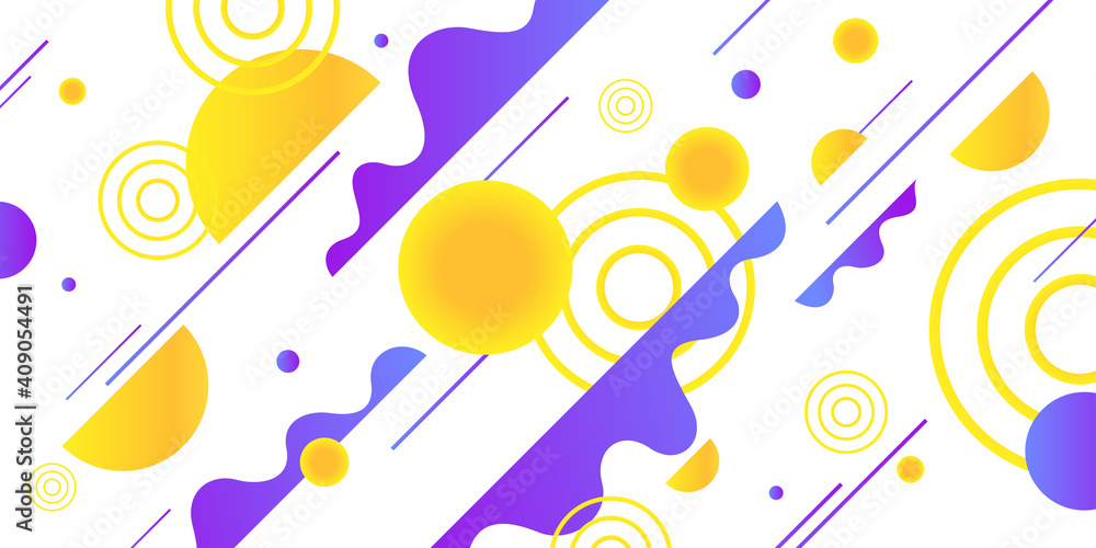 Poster poster with dynamic waves. vector illustration in minimal style. abstract background.