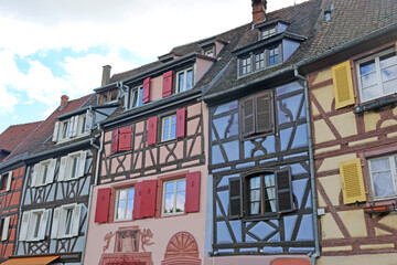 Obraz premium Street in Colmar, Alsace, France 