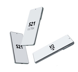 3d render of a smartphone on a white background
