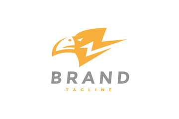 eagle and lightning logo