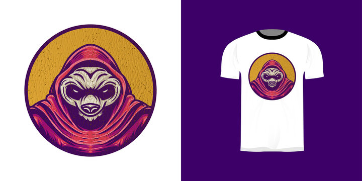 panda retro illustration for retro logo, vintage logo, emblem, and tshirt design