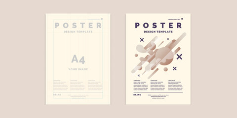 Poster template for business and cover modern journal. Abstract geometric background, modern design.