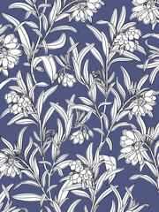 Beautiful floral pattern for wrapping paper design