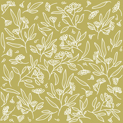 Beautiful green leaves pattern, great trendy design for any purposes