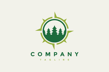 fir tree and compass logo