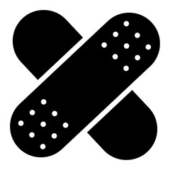 Vector design of first aid bandage, eplasters icon