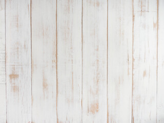 Fototapeta na wymiar Old white wood plank texture