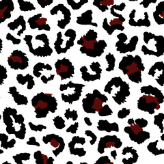pattern design of leopard animal print vector	