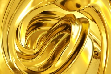 3D rendering of gold texture background.