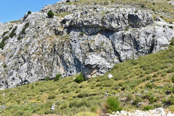 Fototapeta na wymiar Ruins of the ancient Roman city of Sagalassos on the western slope of the Taurus ridge. 