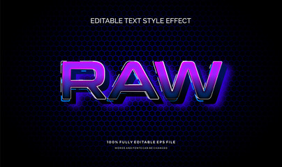 Modern editable text style effect. Editable font style. Vector Illustration