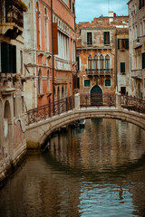 Fototapeta na wymiar landscape with street in Venice, Italy