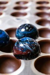 handmade chocolates and sweets in the making