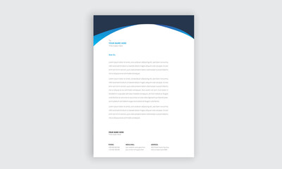 Simple and creative modern letter head templates