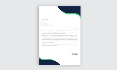 Simple and creative modern letter head templates