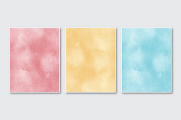 Set of creative minimalist hand painted posters