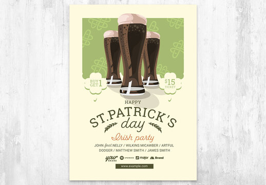 St. Patrick's Day Flyer Party with Black Beer