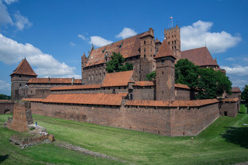 Castle of the Teutonic Order in Malbork, built in the 13th century